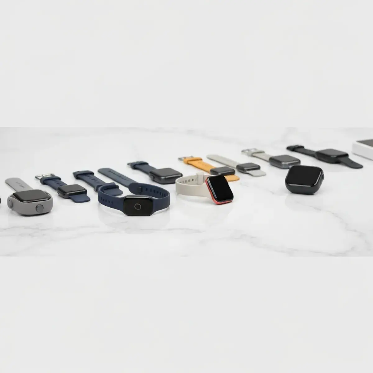 Fitness tracker on wrist showing heart rate and steps
