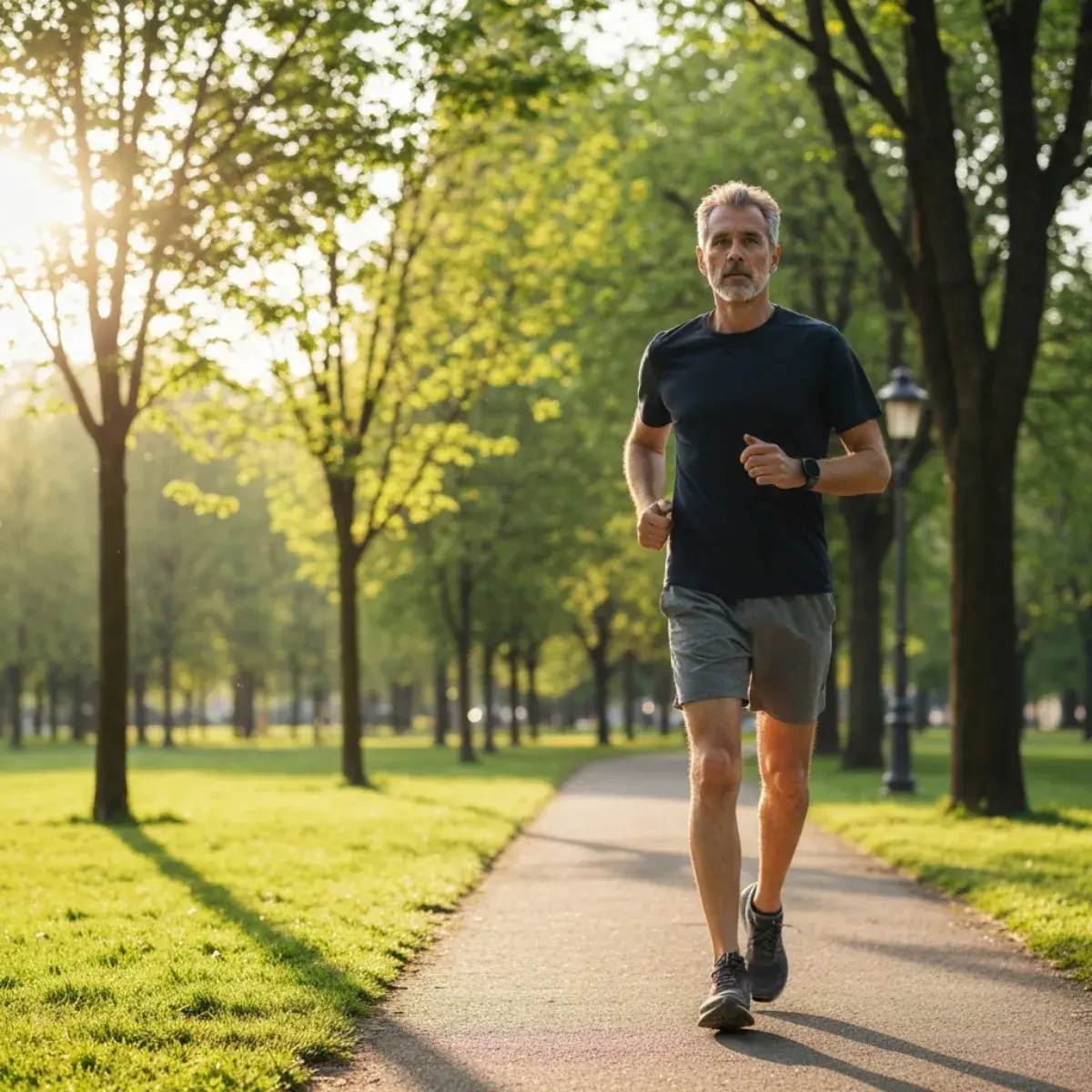 Daily steps — person walking with step tracker